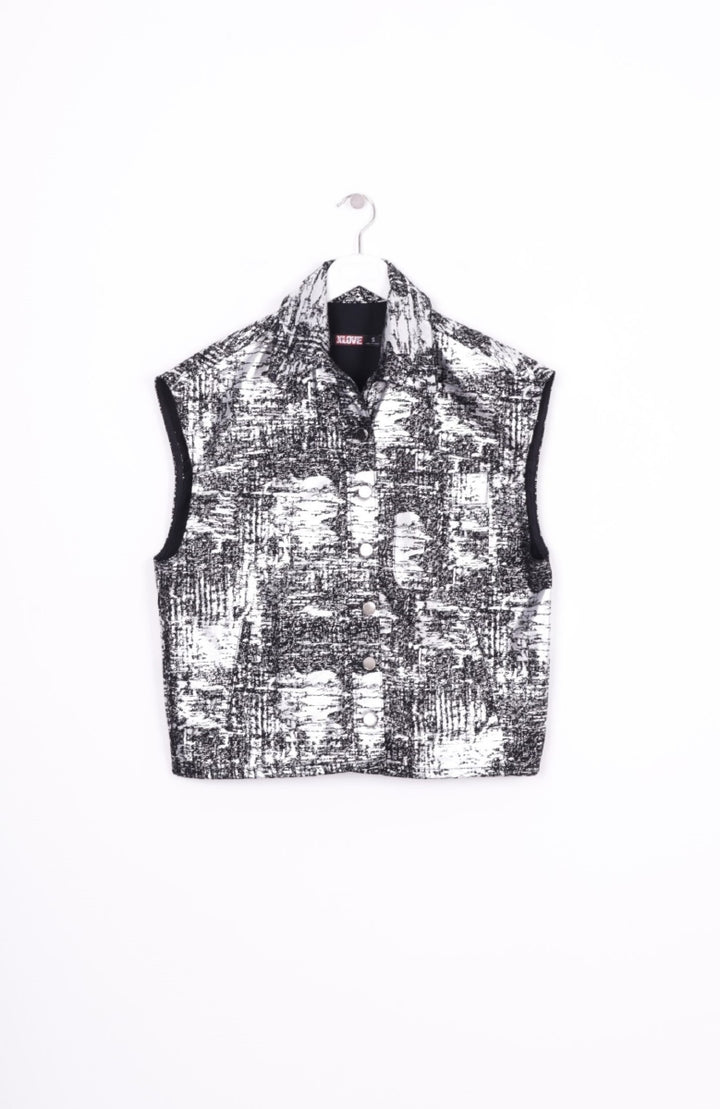 XLJ Fringe Ending Denim Vest with Pocket Mixed - Burlington