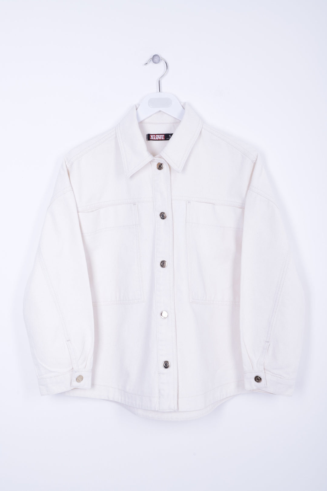 XLJ Oversize Denim Jacket with Snap Buttons Mixed - Sioux Falls