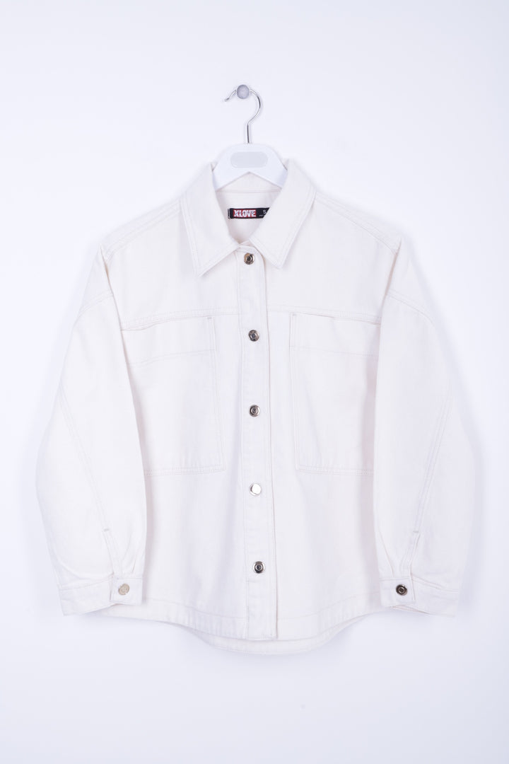 XLJ Oversize Denim Jacket with Snap Buttons Mixed - Sioux Falls