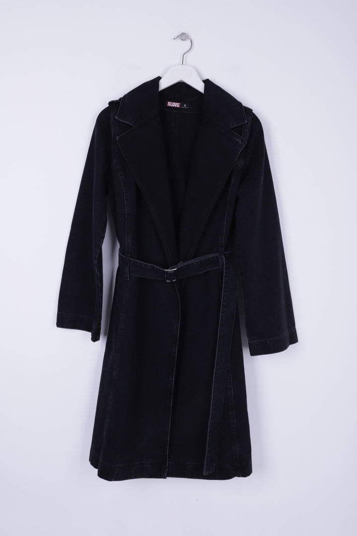 XLJ Denim Trench Coat with Denim Belt Mixed - Ocala