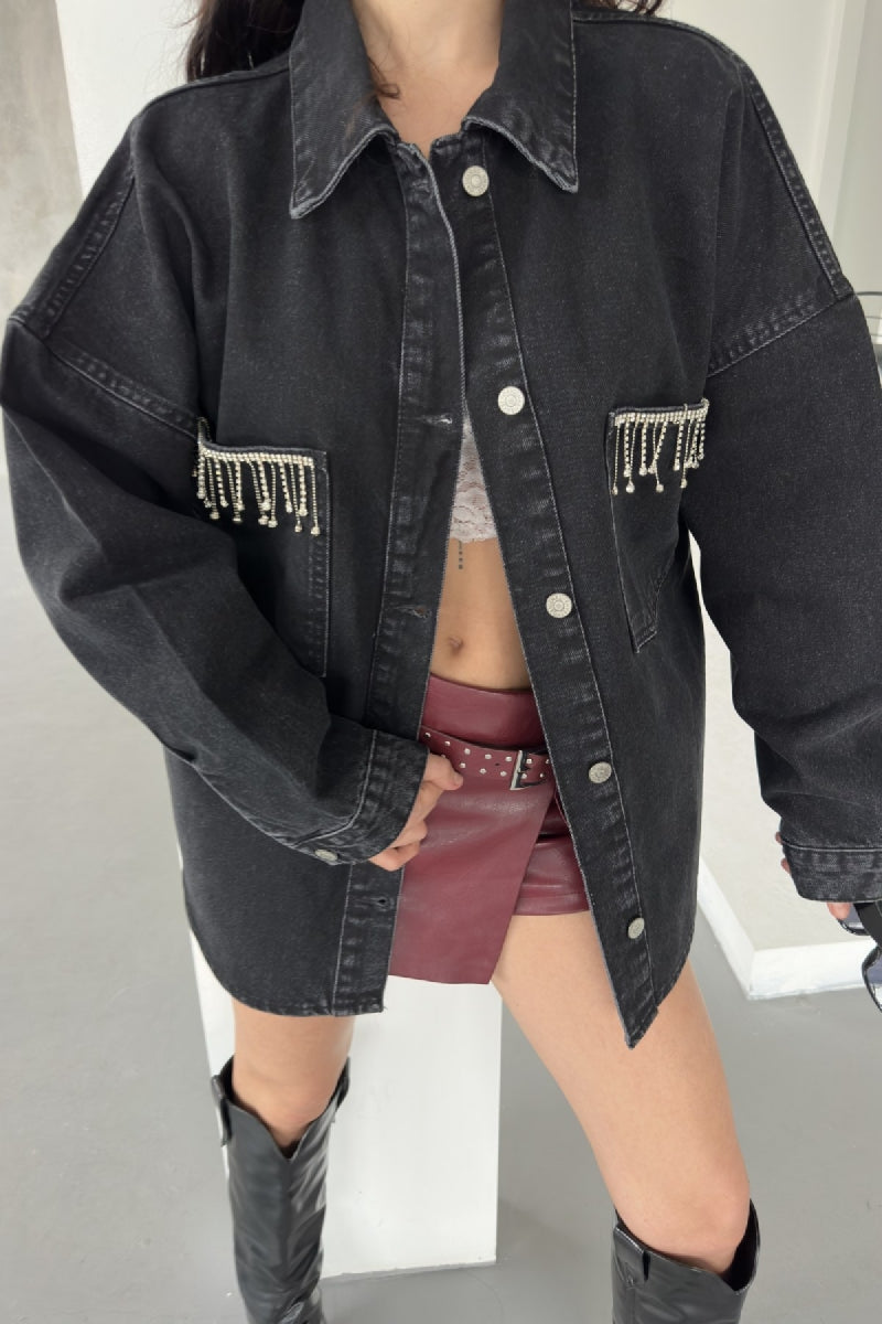 XLJ Oversize Denim Shirt Mixed - Lelystad
