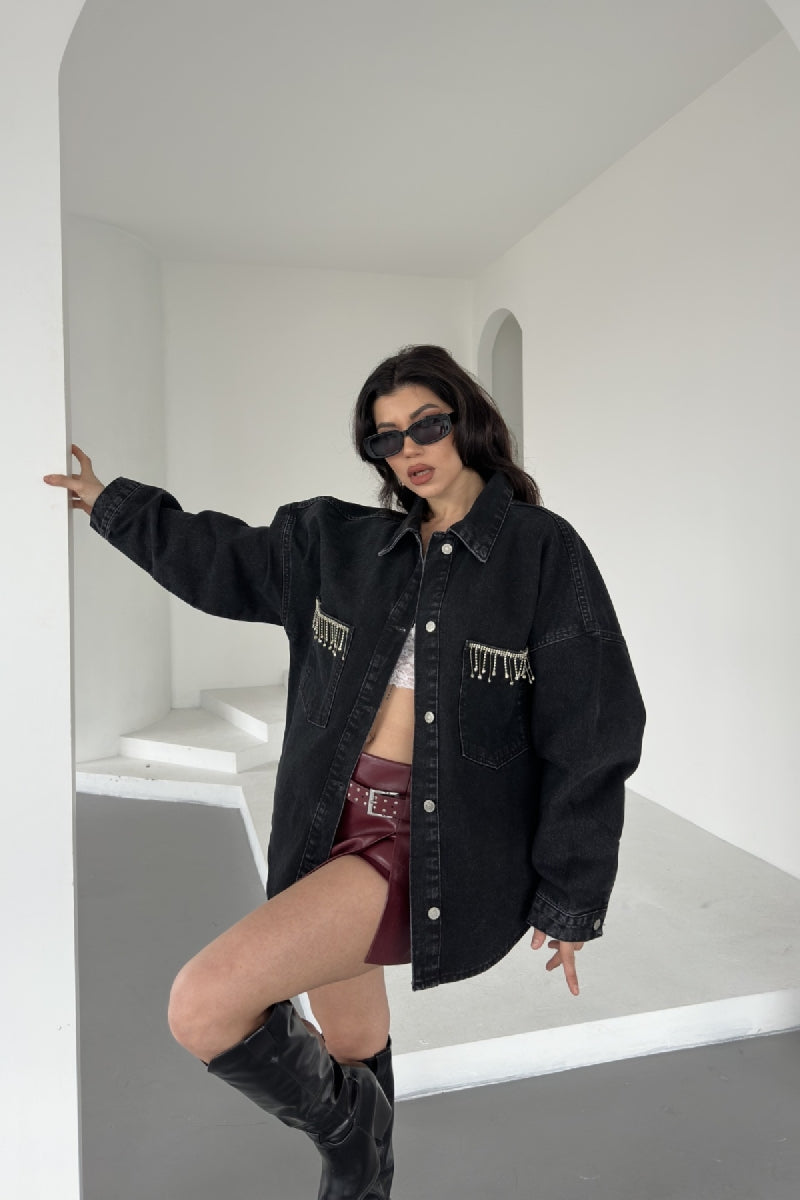 XLJ Oversize Denim Shirt Mixed - Lelystad