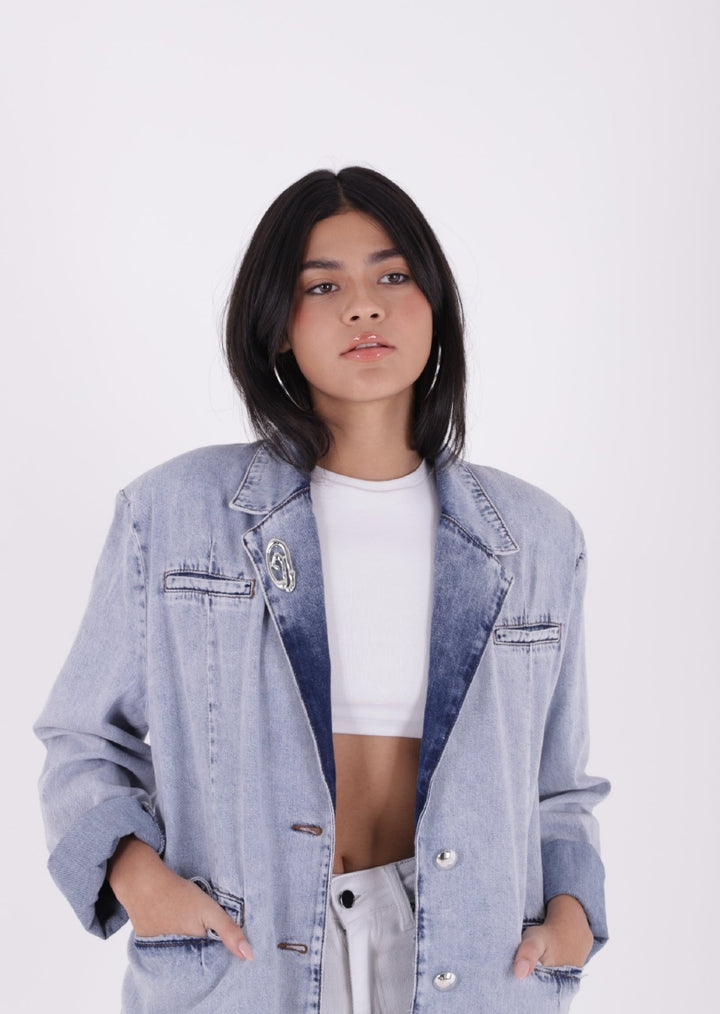 XLJ Double Breasted Buttoned Classic Blazer Jacket - Middlesbrough