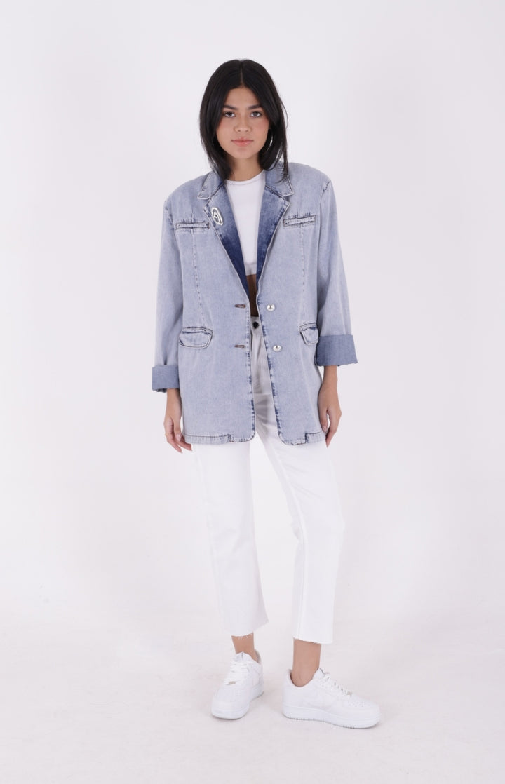 XLJ Double Breasted Buttoned Classic Blazer Jacket - Middlesbrough