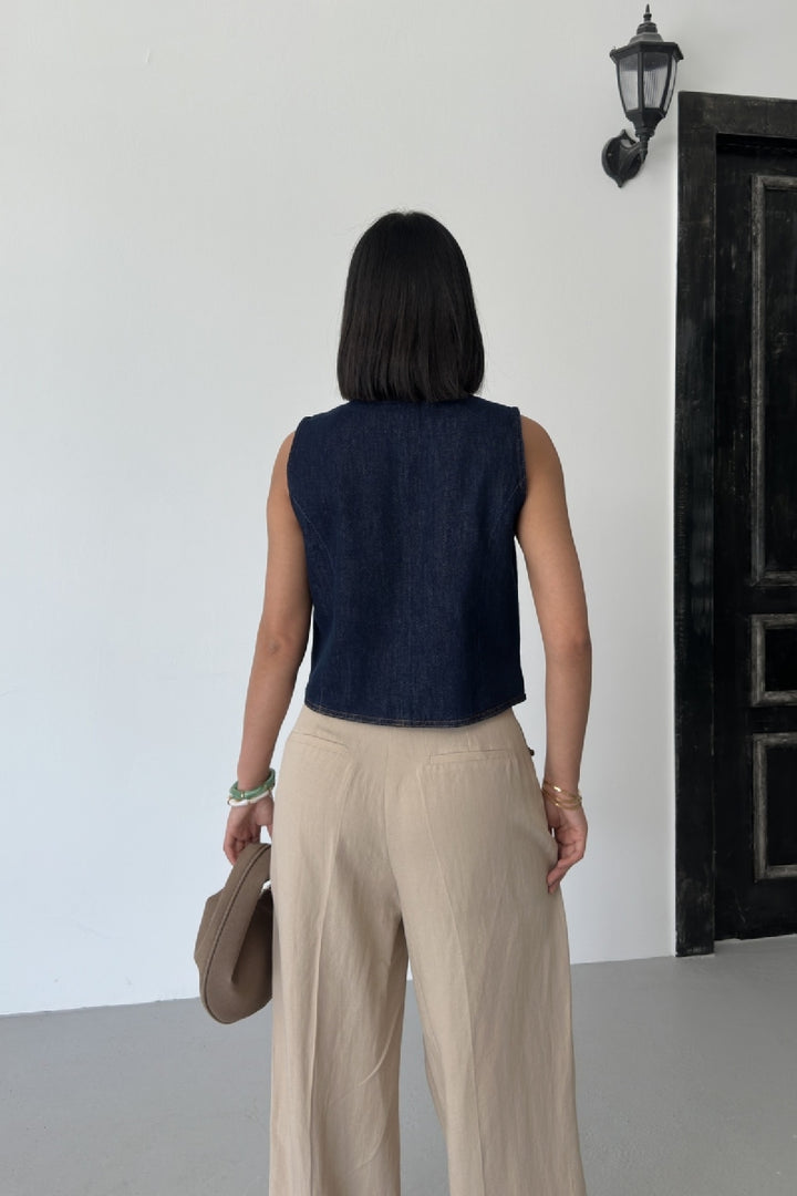 XLJ Vest with Buttons - Braintree