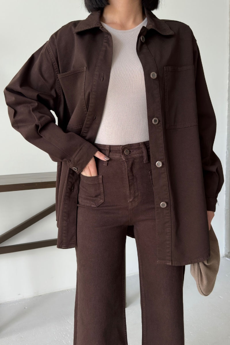 XLJ Oversize Denim Jacket with Buttons - Chemnitz