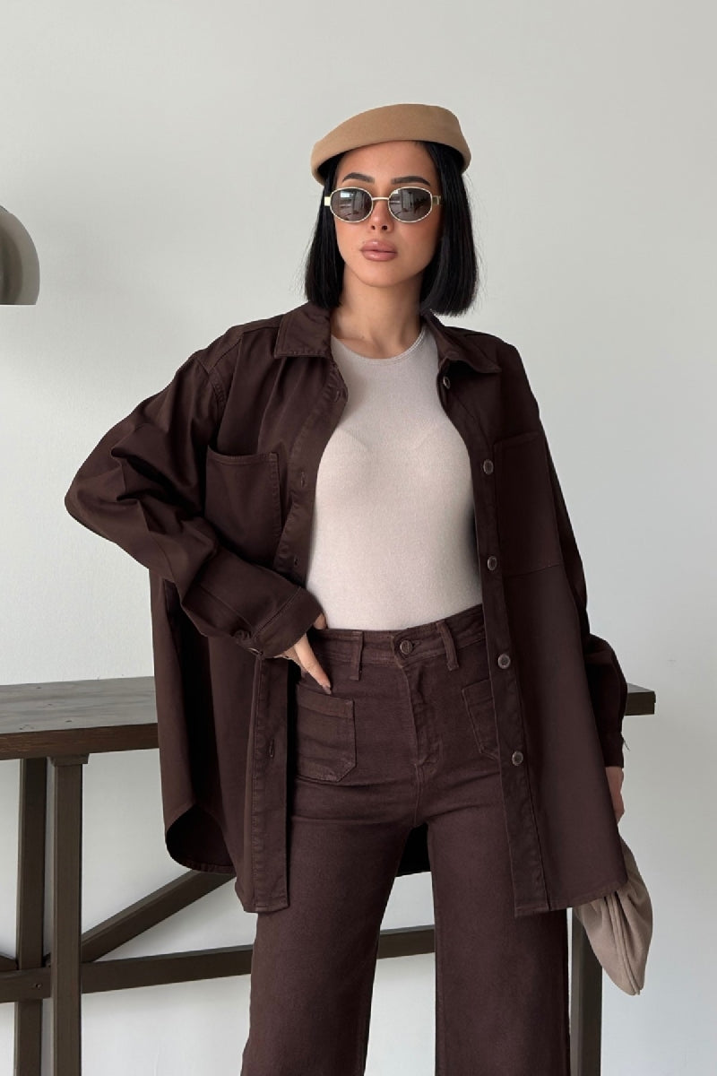 XLJ Oversize Denim Jacket with Buttons - Chemnitz