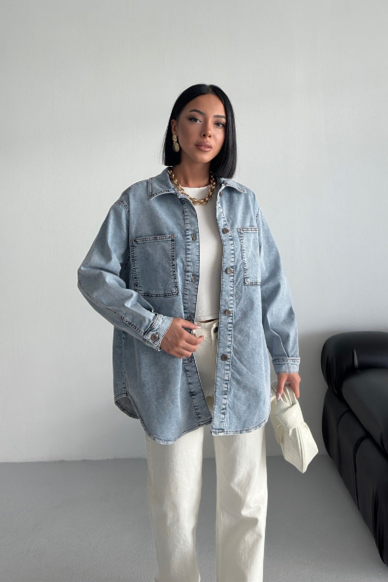 XLJ Oversize Denim Shirt - Mazatlán