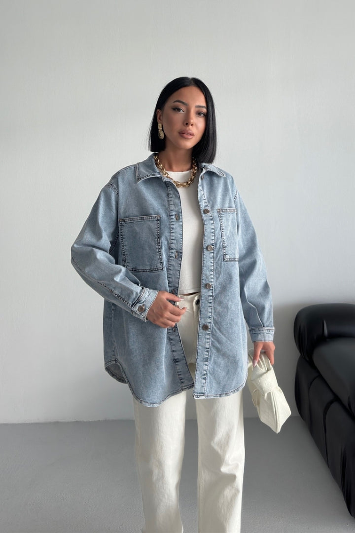XLJ Oversize Denim Shirt - Mazatlán