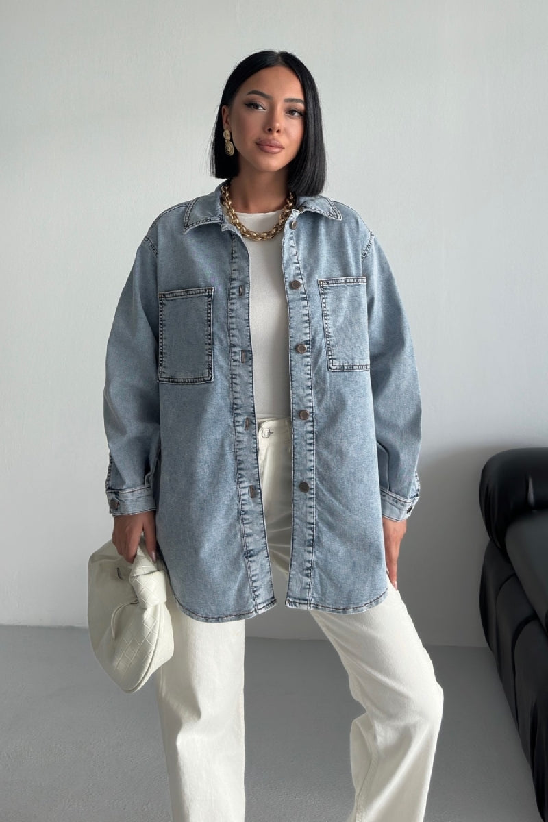 XLJ Oversize Denim Shirt - Mazatlán