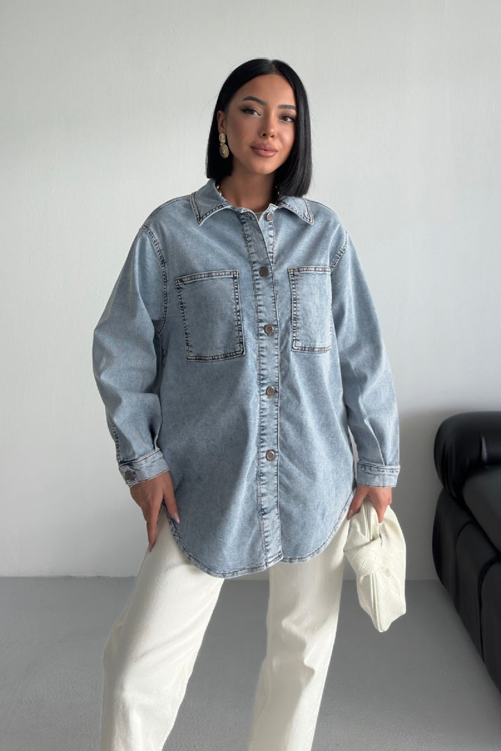 XLJ Oversize Denim Shirt - Mazatlán