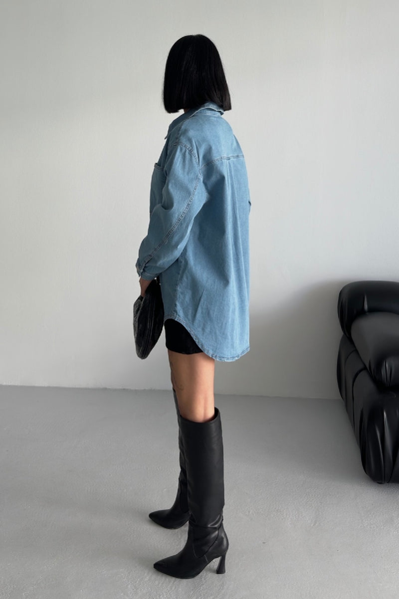 XLJ Oversize Denim Shirt - Cambridge