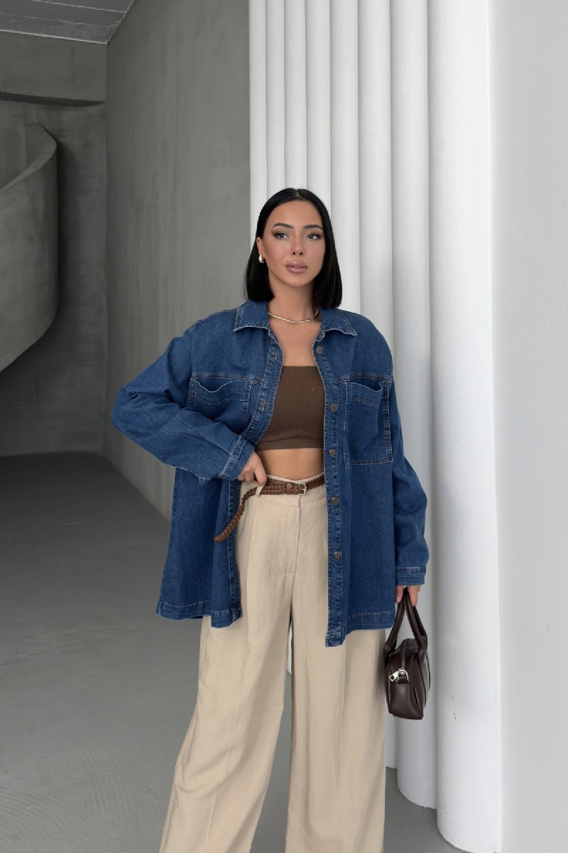 XLJ Denim Shirt with Pockets - Jiutepec