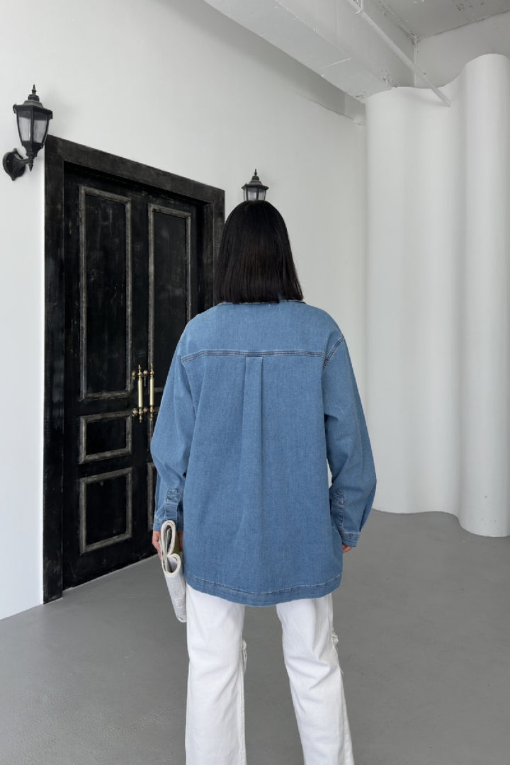 XLJ Denim Shirt with Pockets - Snizhne