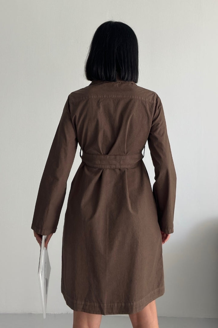 XLJ Long Shirt Dress with Buttons 6012 Mixed - Bowling Green
