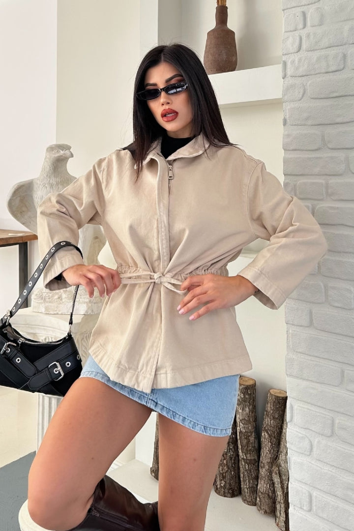 XLJ Denim Jacket with Waist Detail - Southport