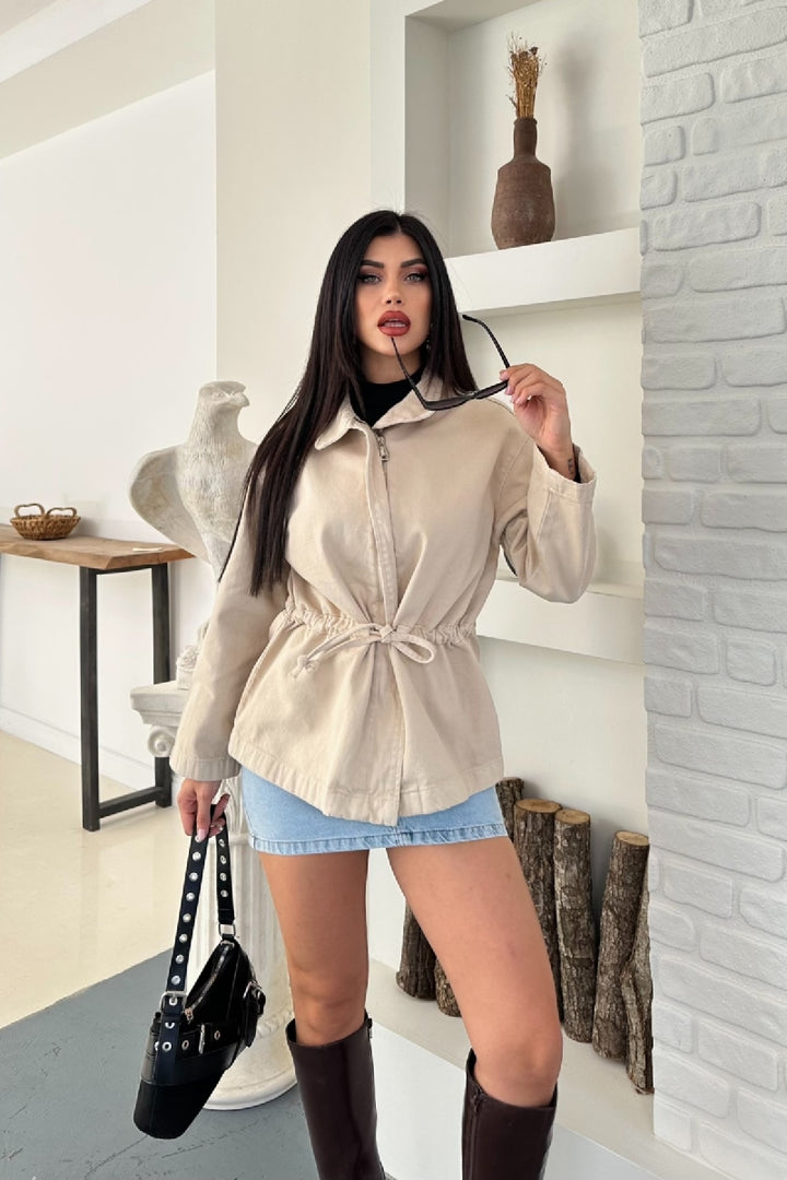 XLJ Denim Jacket with Waist Detail - Southport