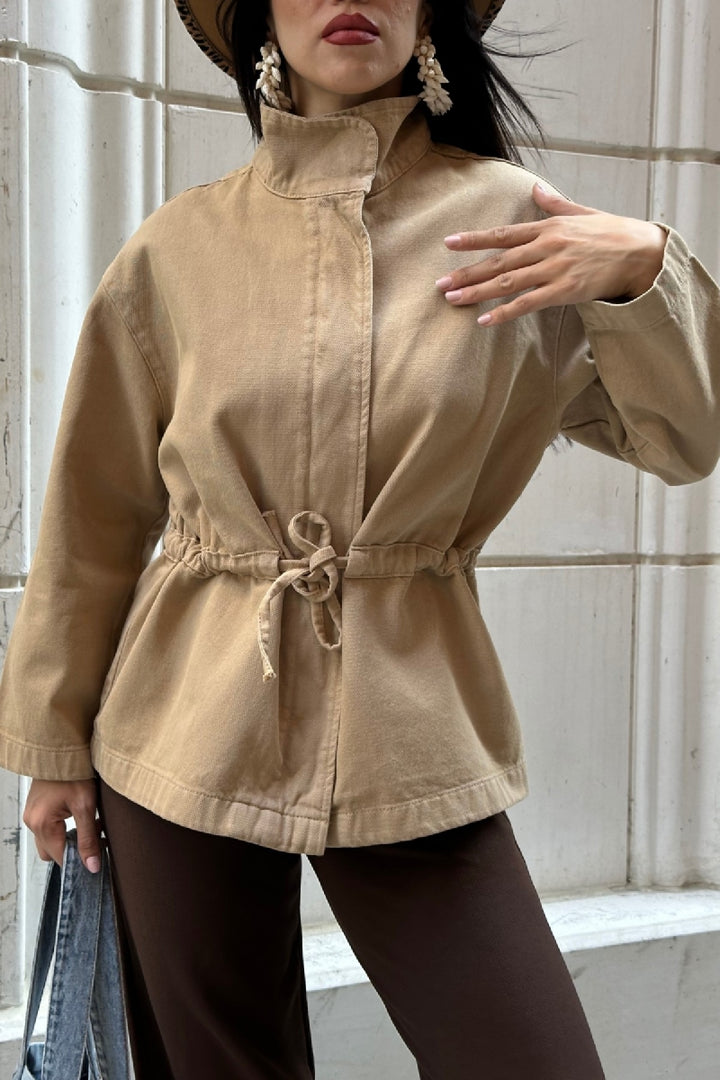 XLJ Denim Jacket with Waist Detail - Goes