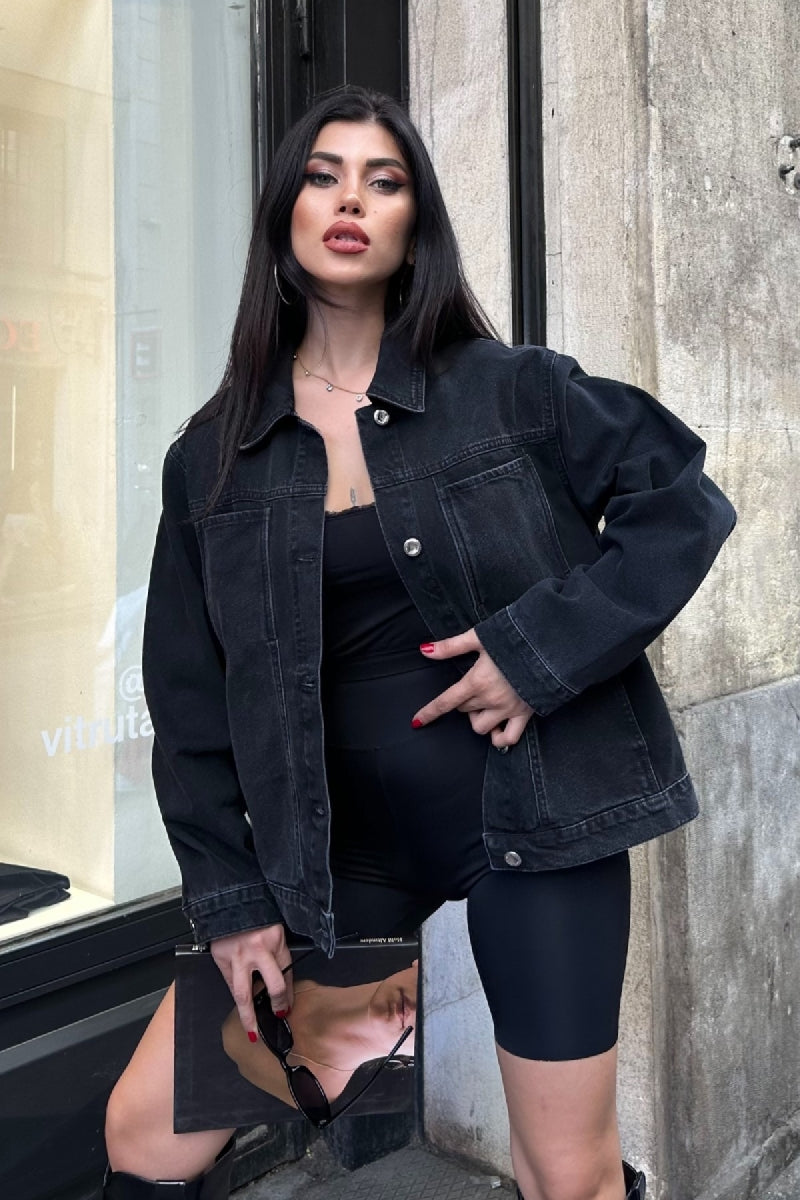 XLJ Pocket Detail Denim Jacket - Lucerne