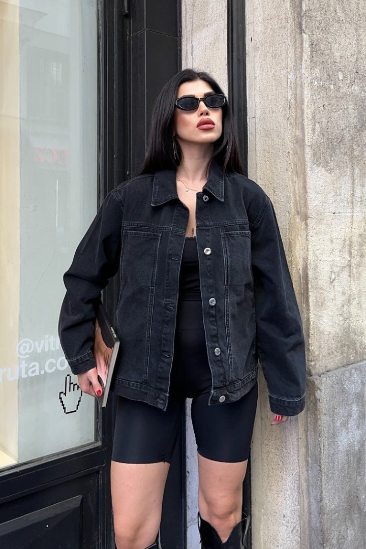 XLJ Pocket Detail Denim Jacket - Lucerne