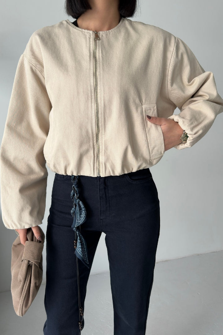 XLJ Cropped Zip-Up Jacket - Ahaus