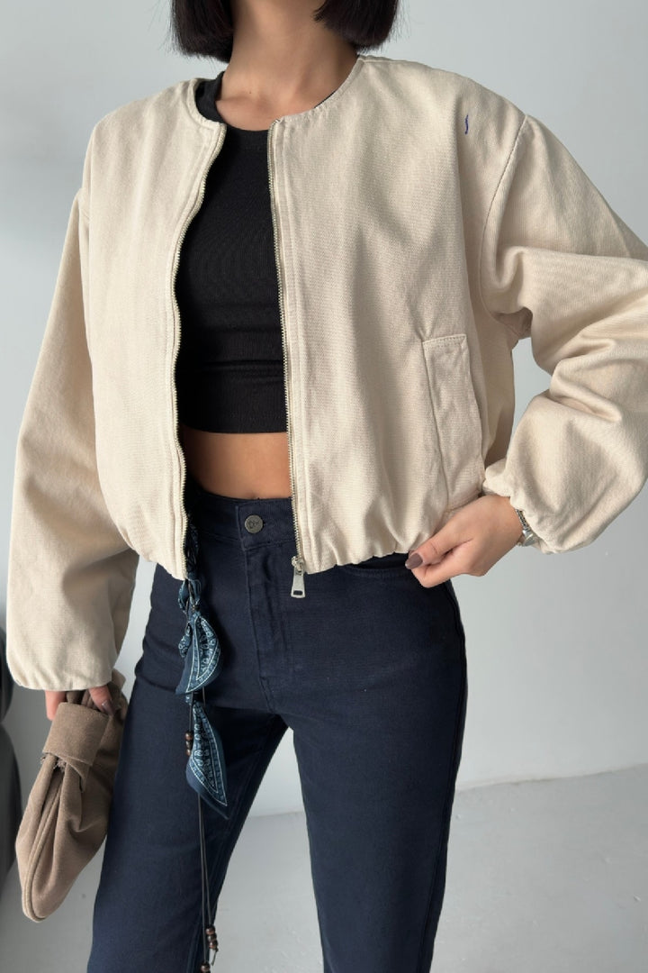XLJ Cropped Zip-Up Jacket - Ahaus