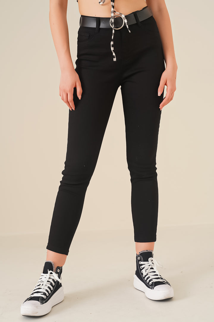 BGD Women PLUS SIZE GABARDINE PANTS - Black - Pontevedra
