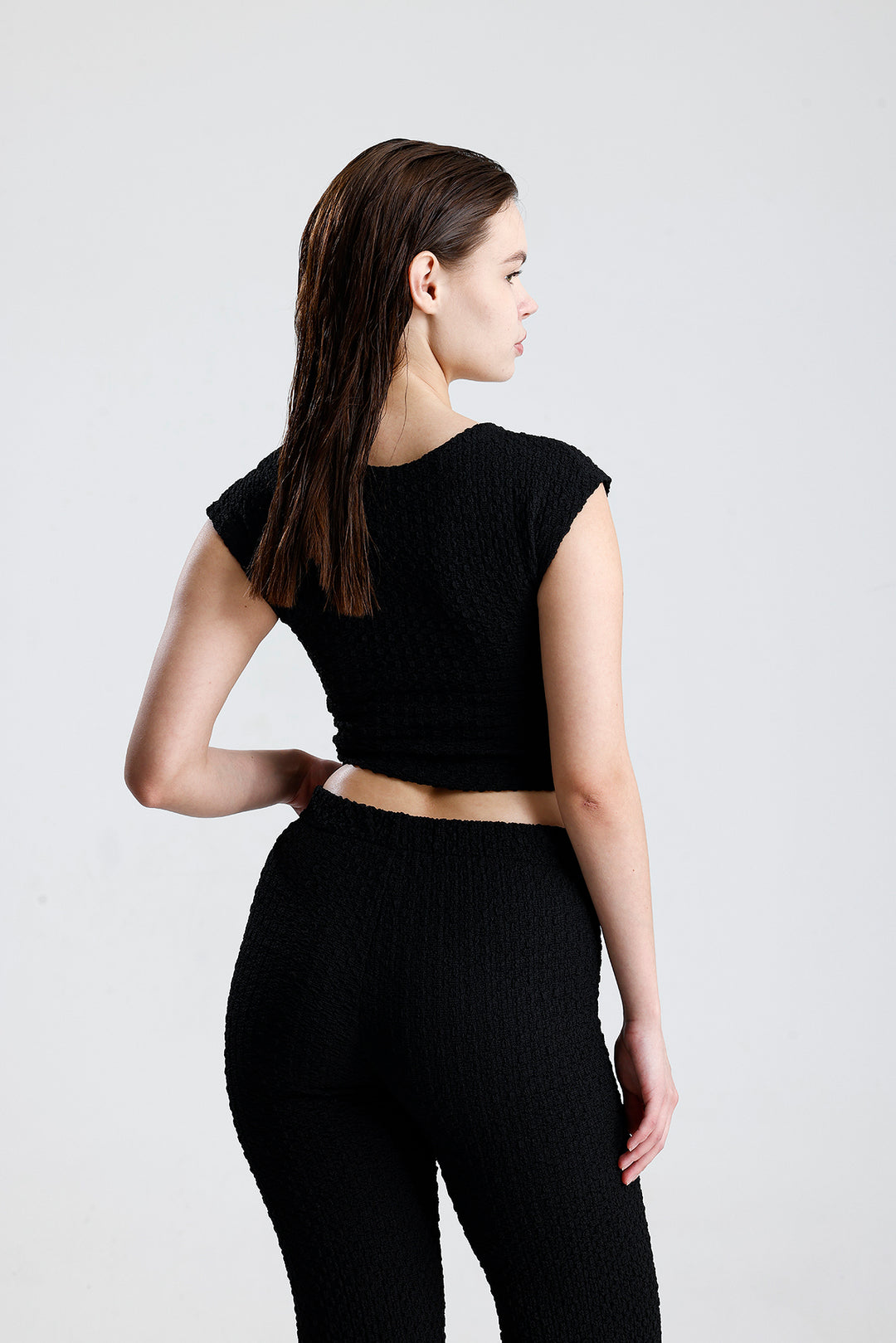 SNS Sense Siyah Bürümcük Kumaş Büstiyer  - Greenfield