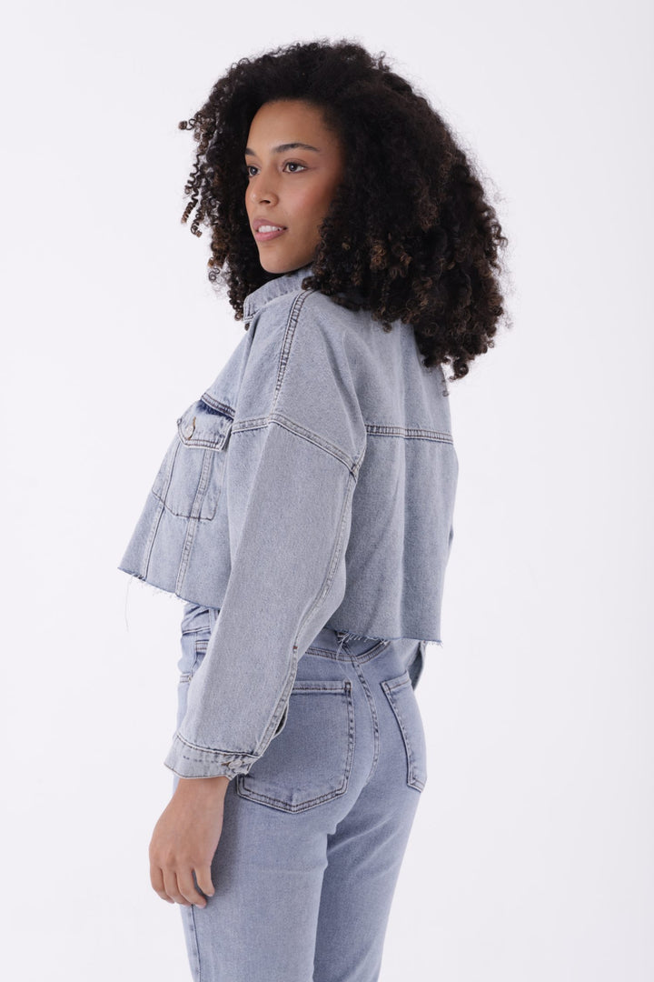 XLJ Short Oversize Denim Jacket Mixed - Moreno Valley