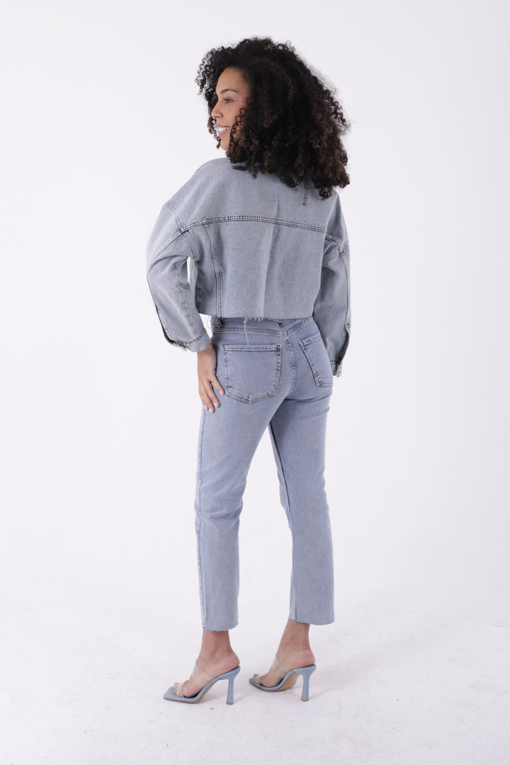XLJ Short Oversize Denim Jacket Mixed - Moreno Valley