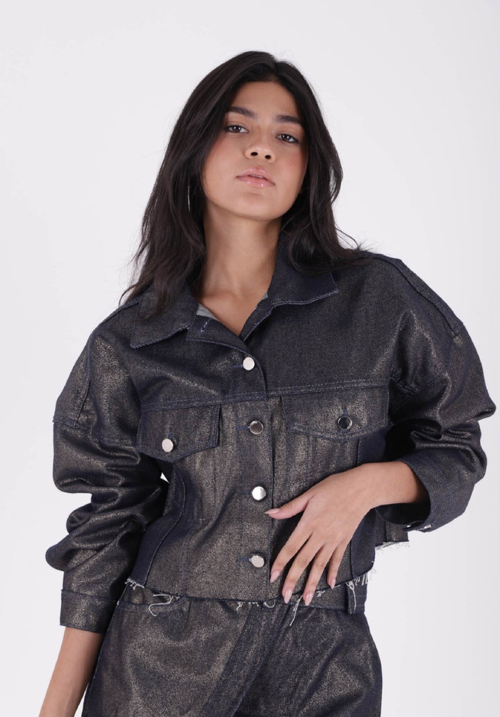 XLJ Short Oversize Denim Jacket Mixed - Roquetas de Mar