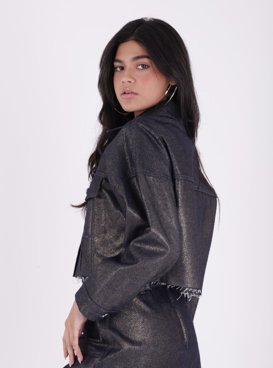 XLJ Short Oversize Denim Jacket Mixed - Roquetas de Mar
