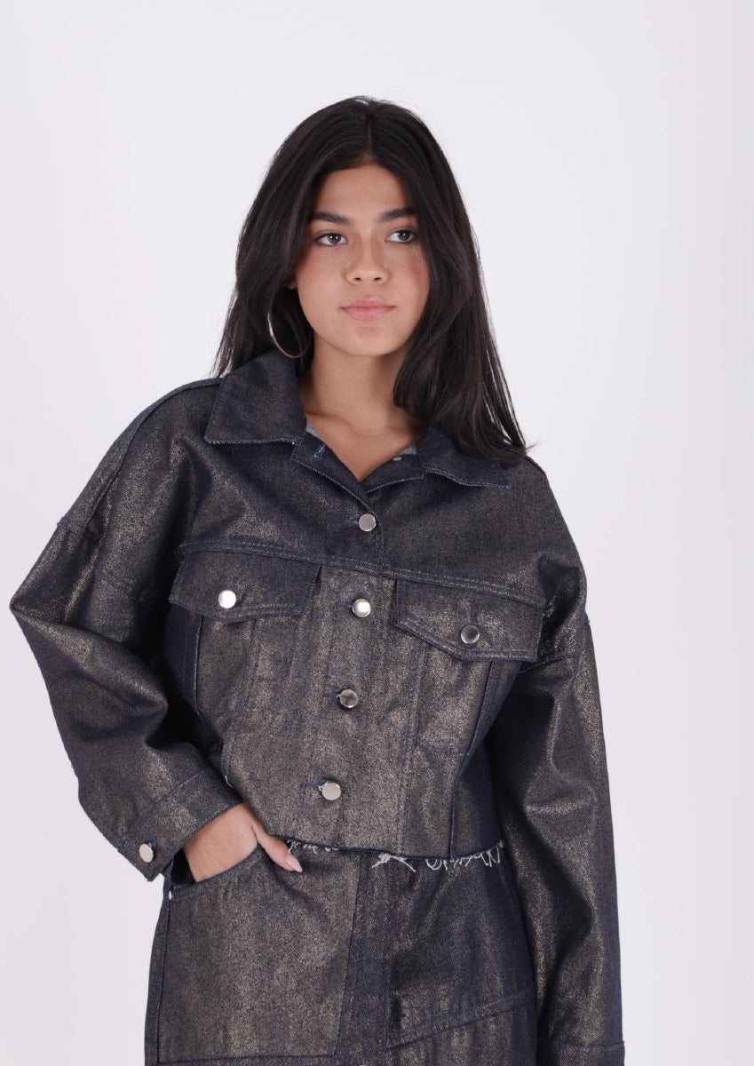 XLJ Short Oversize Denim Jacket Mixed - Roquetas de Mar