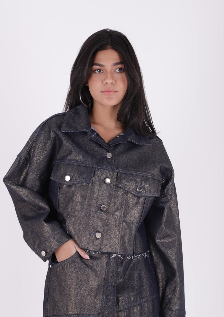 XLJ Short Oversize Denim Jacket Mixed - Roquetas de Mar