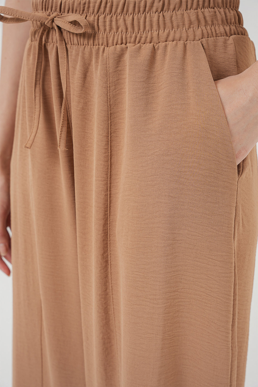 BGD Women Woven Harem Pants - Camel - Okhtyrka
