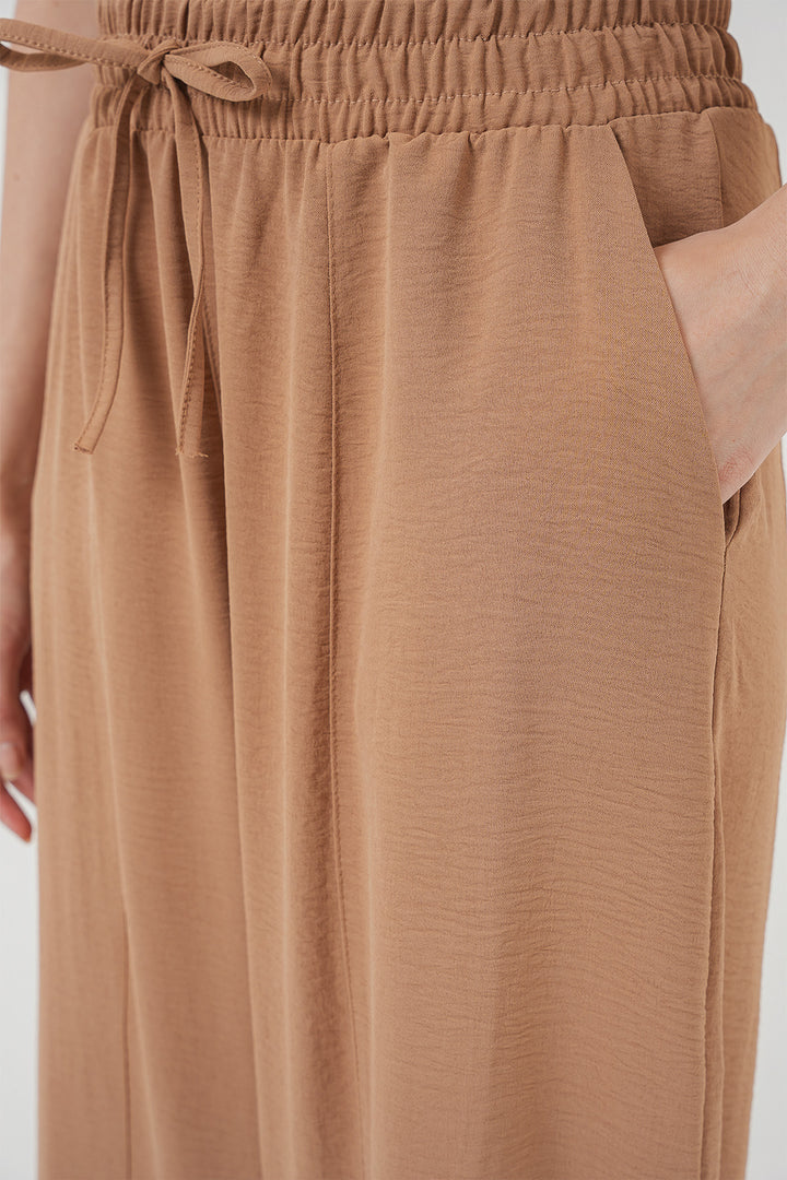 BGD Women Woven Harem Pants - Camel - Okhtyrka