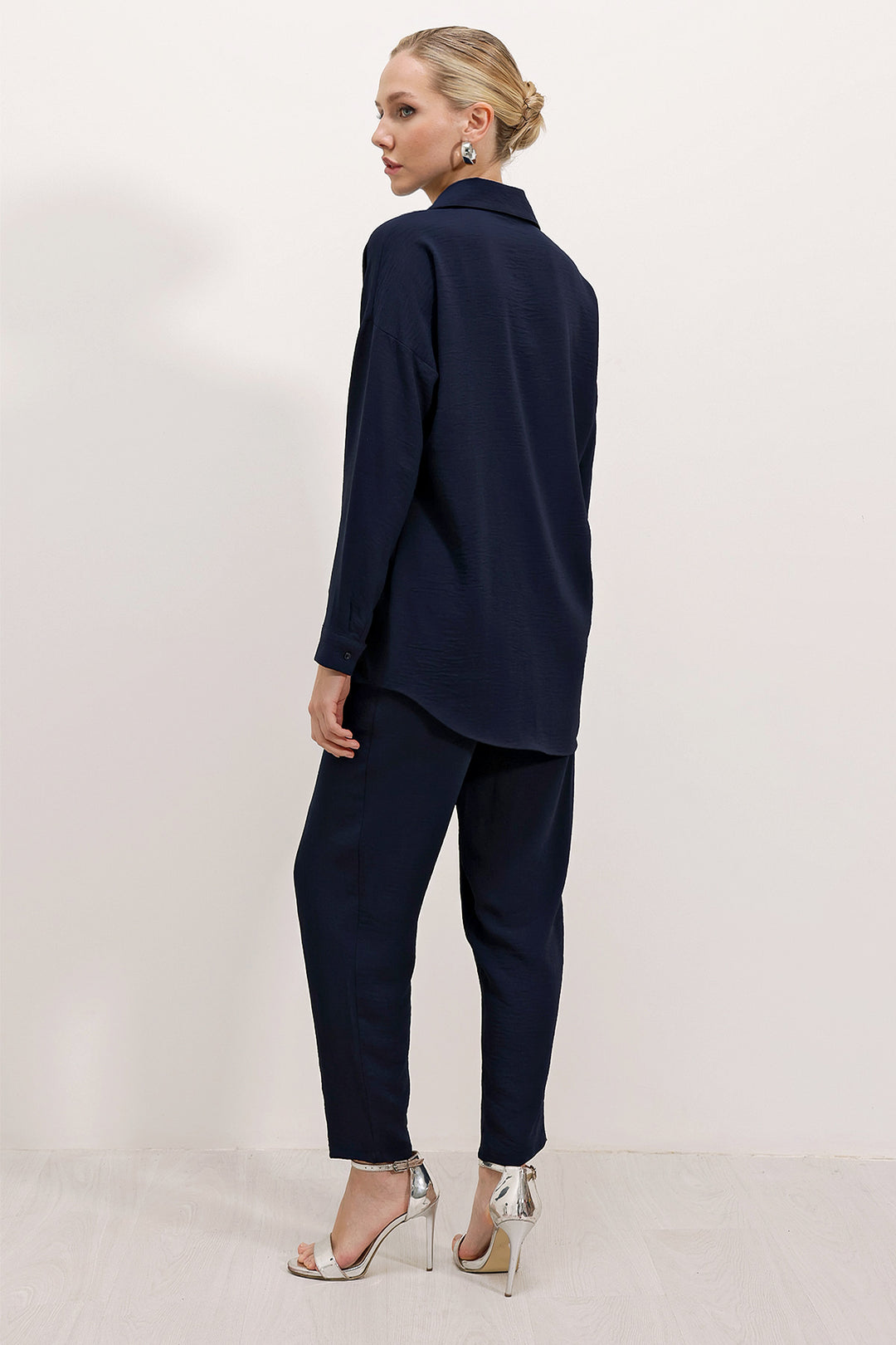 BGD Women Oversize Two-Piece Set - Navy - Calpulalpan