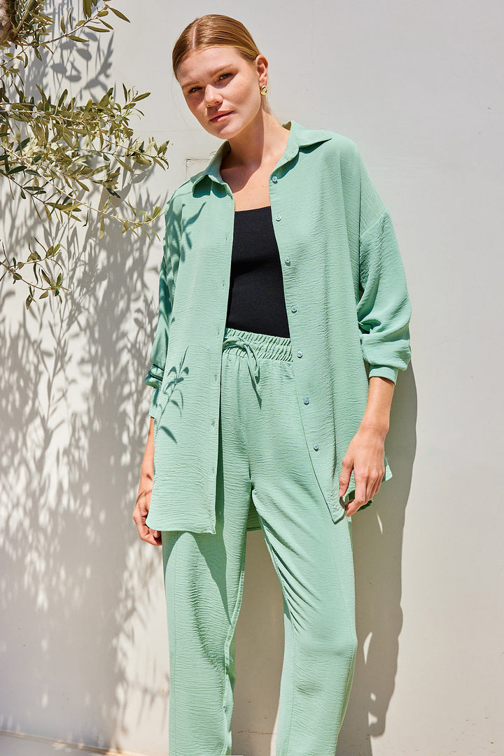 BGD Women Oversize Two-Piece Set - Mint - Ciudad Obregón