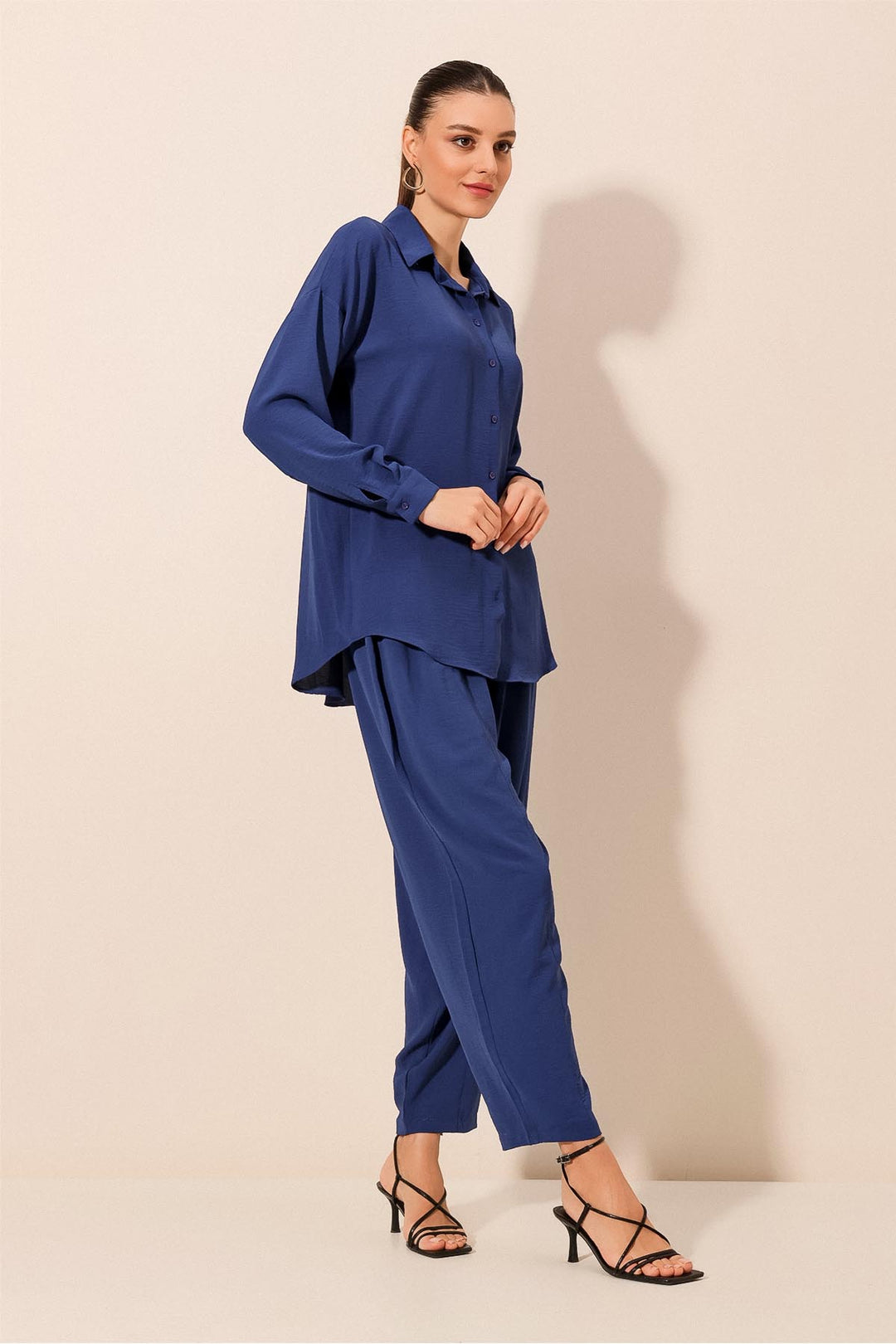 BGD Women Oversize Two-Piece Set - Blue - Aulnay-sous-Bois