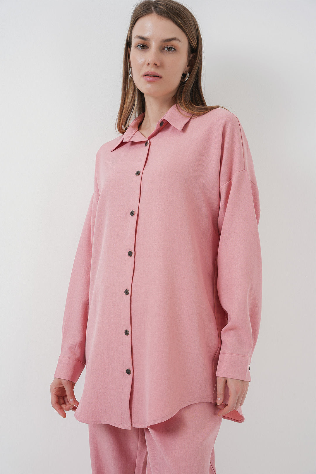 BGD Women Linen Two-Piece Set - Powder - Rastatt