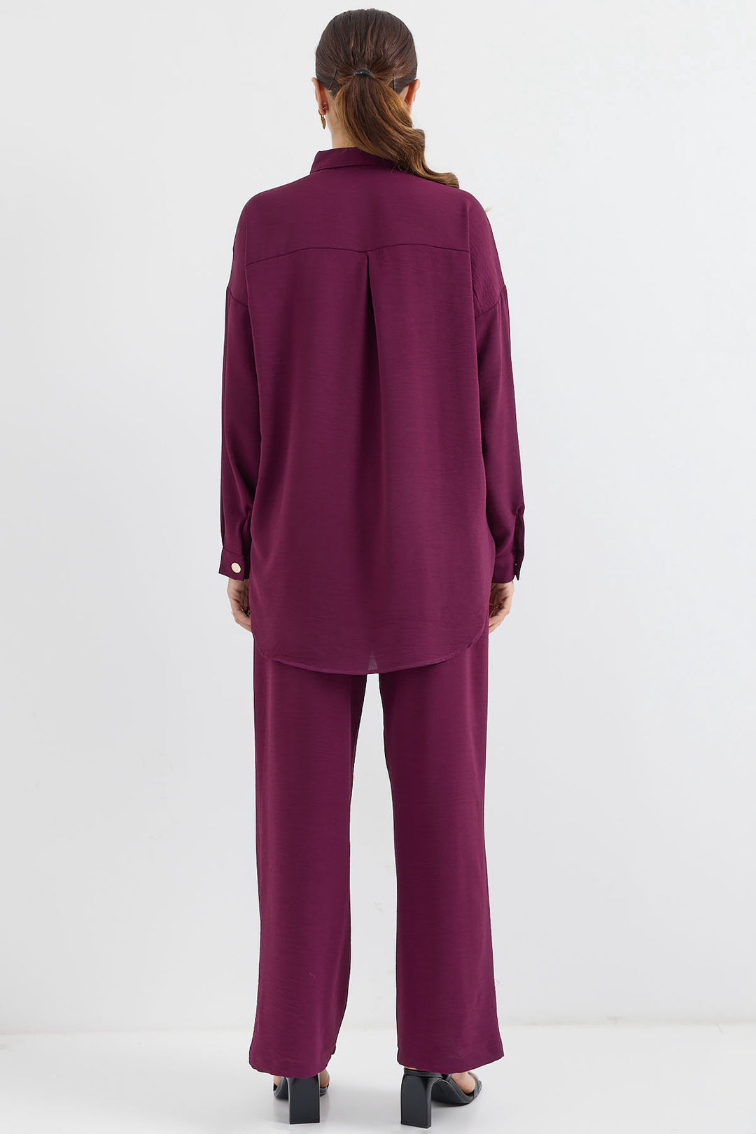 BGD Women Oversized Top and Bottom Set - Purple - Avondale