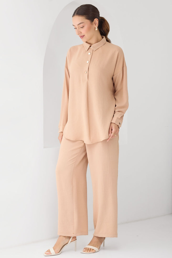 BGD Women Oversize Top and Bottom Set - Mink - Avondale