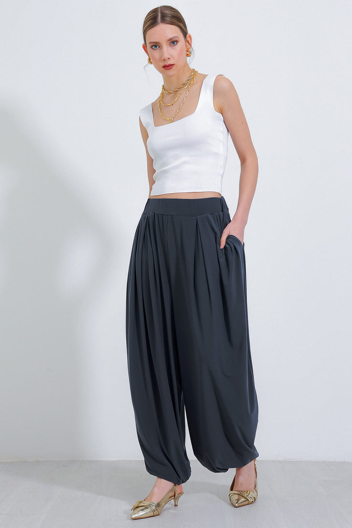 BGD Women Woman Anthracite Harem Pants 6659 - Chattanooga