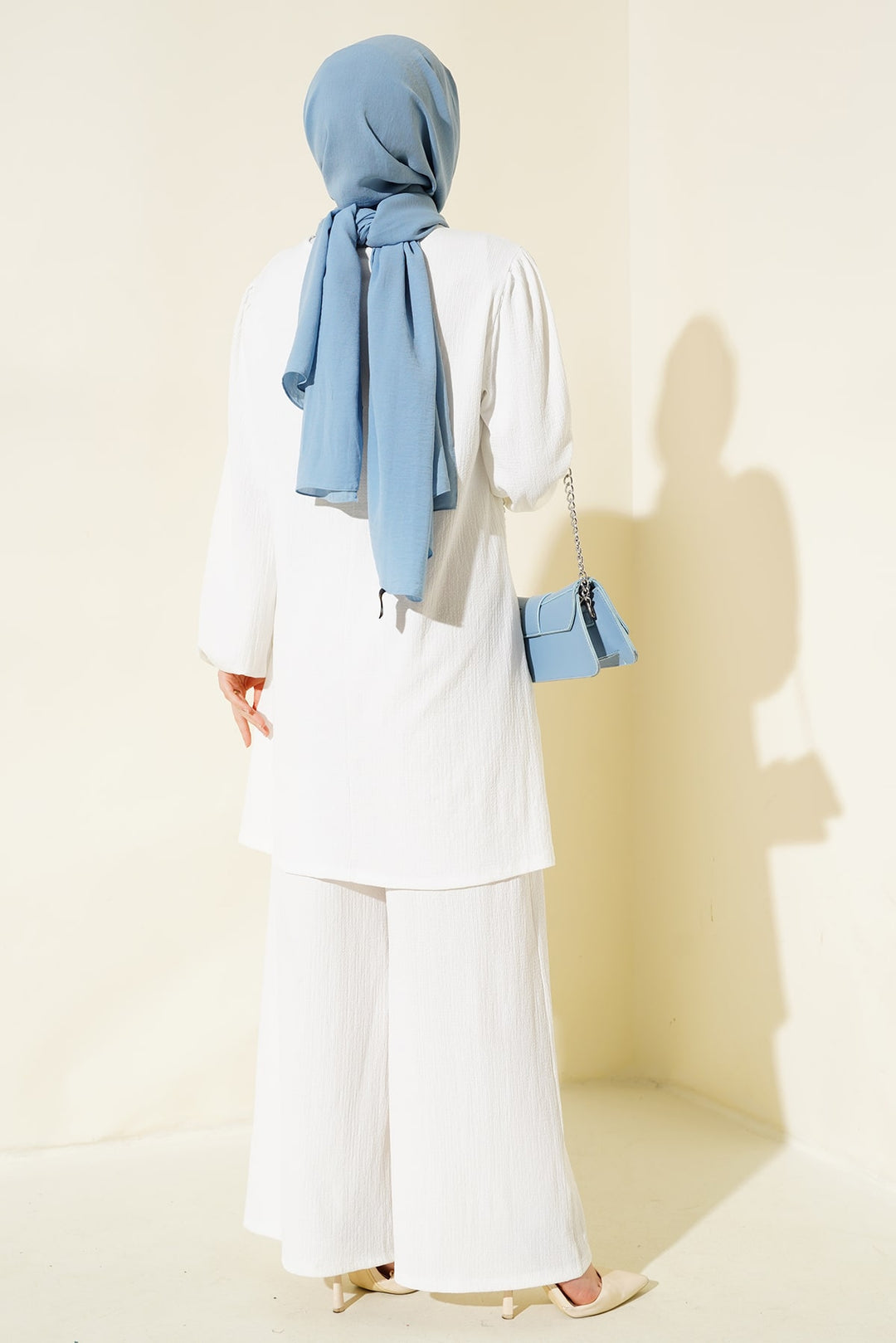 BGD Women Kadın Ekru Tunik Pantolon Alt Üst Takım 6663 - Huddersfield