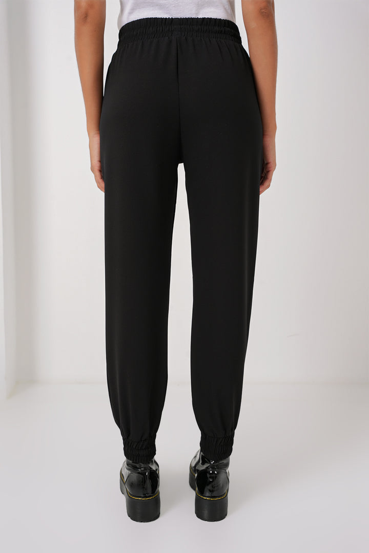 BGD Women Elasticated Sweatpants - Black - Deerfield Beach