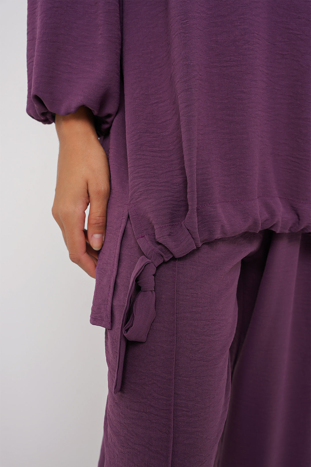 BGD Women Tunic Pants Set - Purple - Villaflores