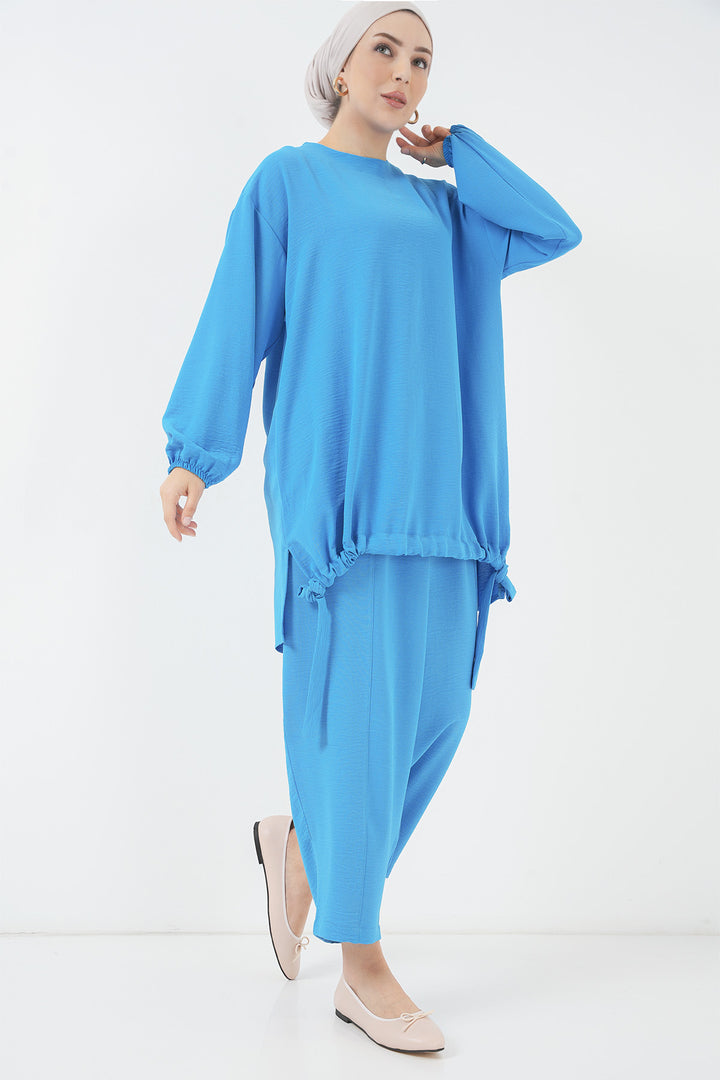 BGD Women Tunic Pants Set - Sax - Hoorn