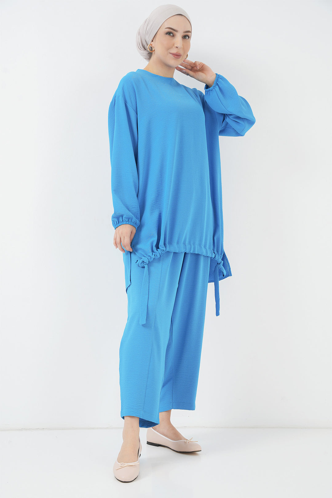 BGD Women Tunic Pants Set - Sax - Hoorn