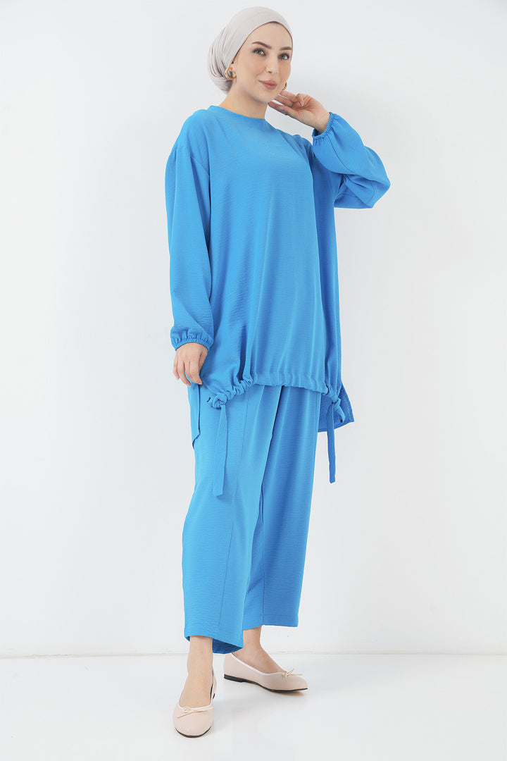 BGD Women Tunic Pants Set - Sax - Hoorn