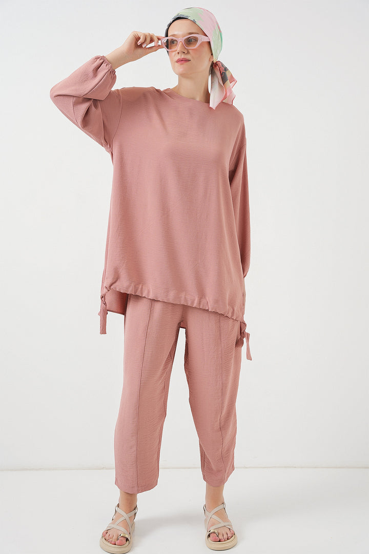 BGD Women Tunic Pants Set - Salmon - Aves